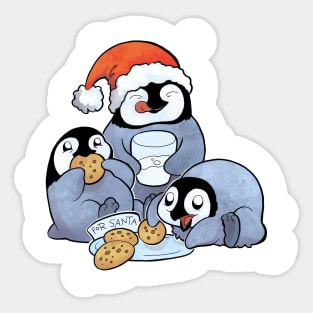 Christmas Penguins Sticker